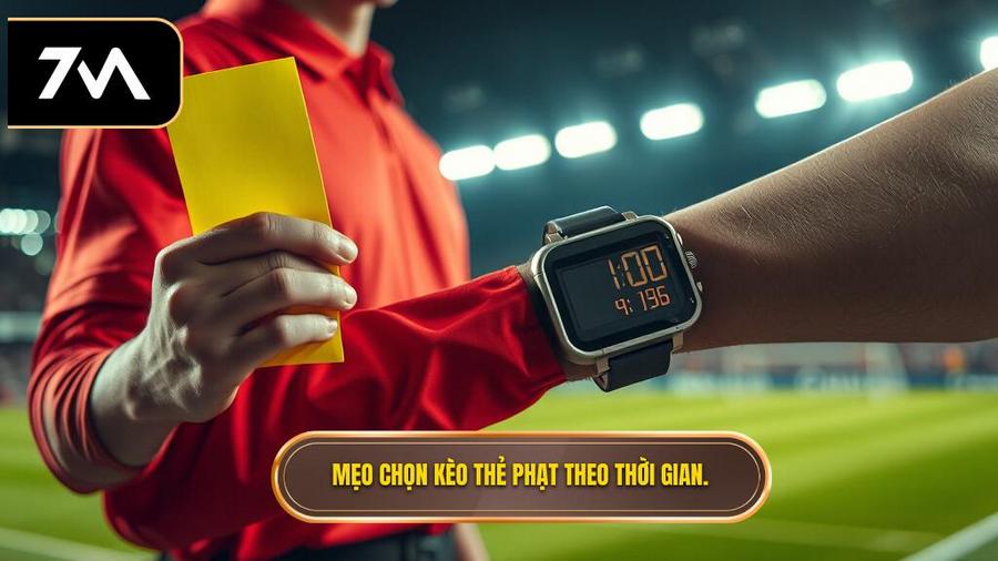 Mẹo chọn kèo thẻ phạt theo thời gian.