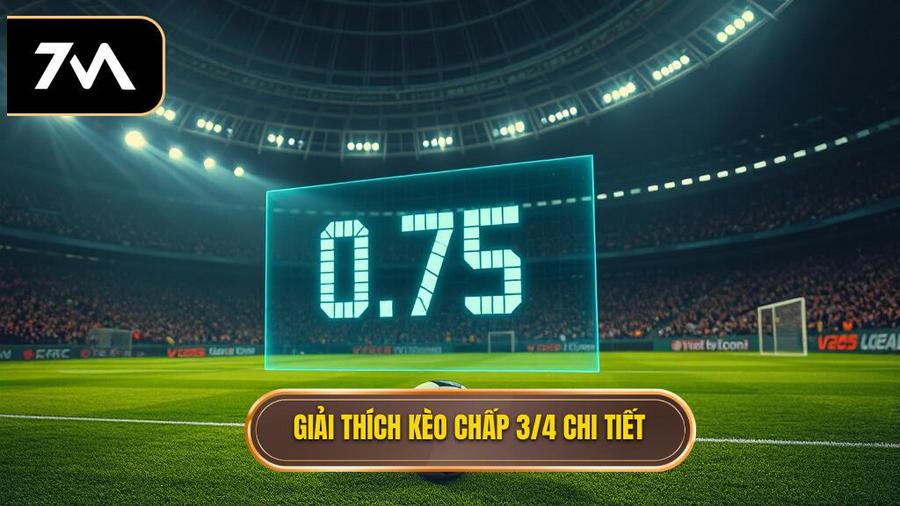 Hiểu đúng về Kèo chấp 3/4 (0.75) trong cá độ bóng đá