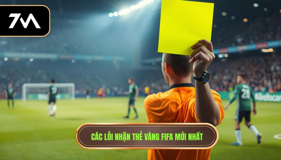 3. Các lỗi nhận thẻ vàng FIFA mới nhất